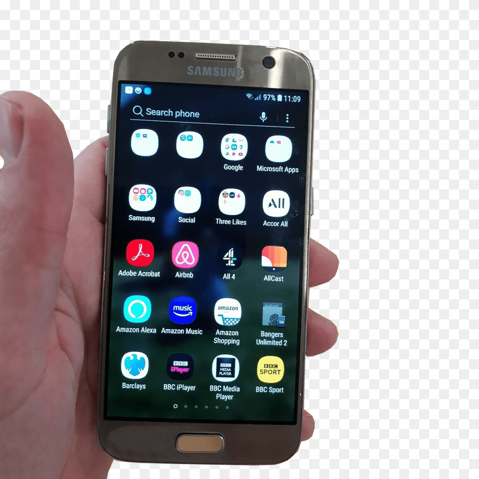Samsung Galaxy Phone In Hand No Iphone, Electronics, Mobile Phone Free Png Download