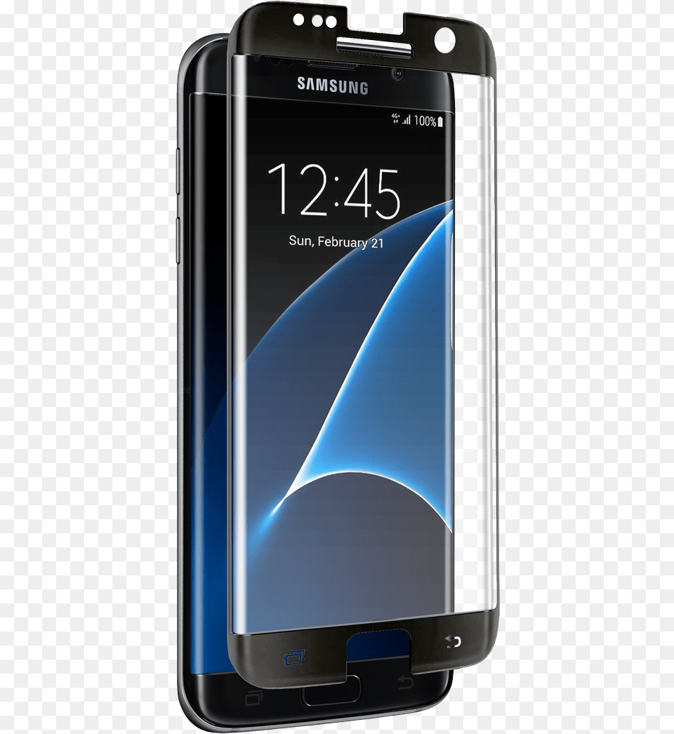 Samsung Galaxy S 7 Edge Curved Black Tempered Glass Samsung S7 Edge Black Tempered Glass, Electronics, Mobile Phone, Phone, Iphone Png Image