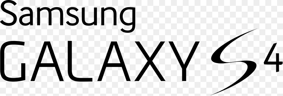 Samsung Galaxy S4 Logo, Gray Free Png