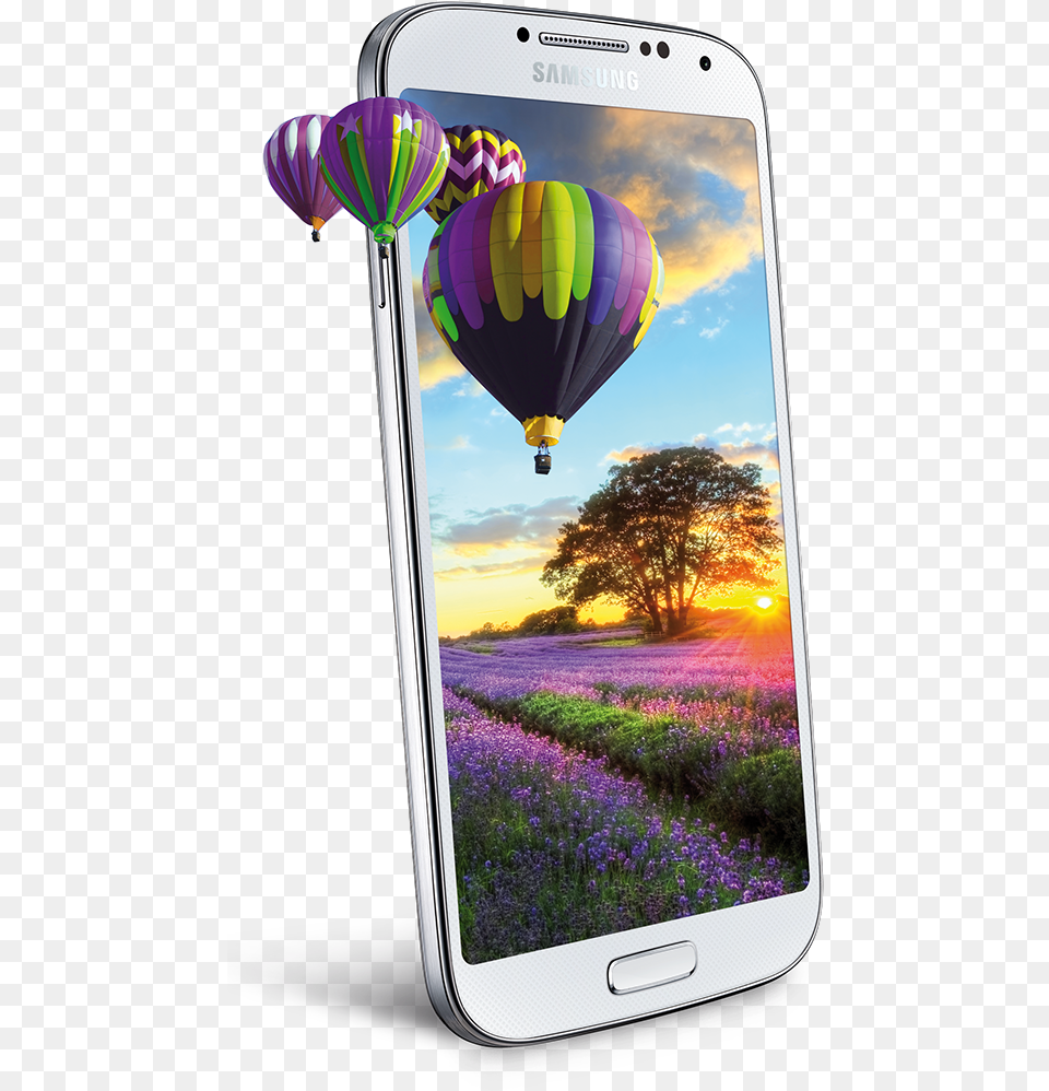 Samsung Galaxy S4s Launch Beautiful Hot Air Balloon Scenery, Electronics, Mobile Phone, Phone Png Image