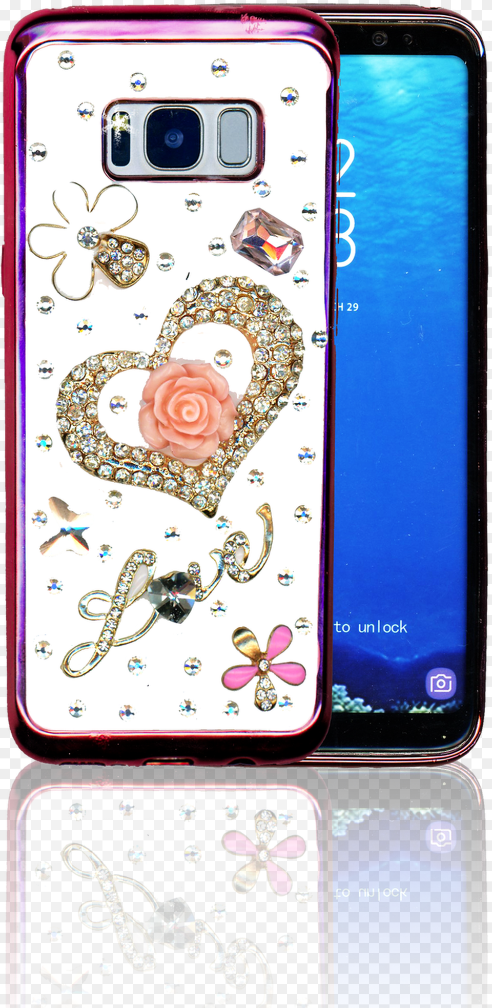 Samsung Galaxy S8 Mm Bling 3d Heart, Electronics, Phone, Mobile Phone, Accessories Free Transparent Png