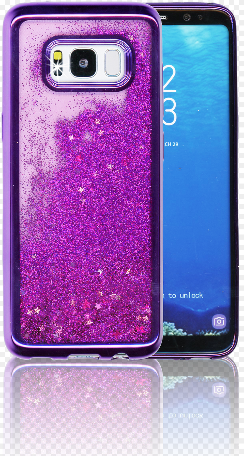 Samsung Galaxy S8 Mm Electroplated Water Glitter Case Free Png Download
