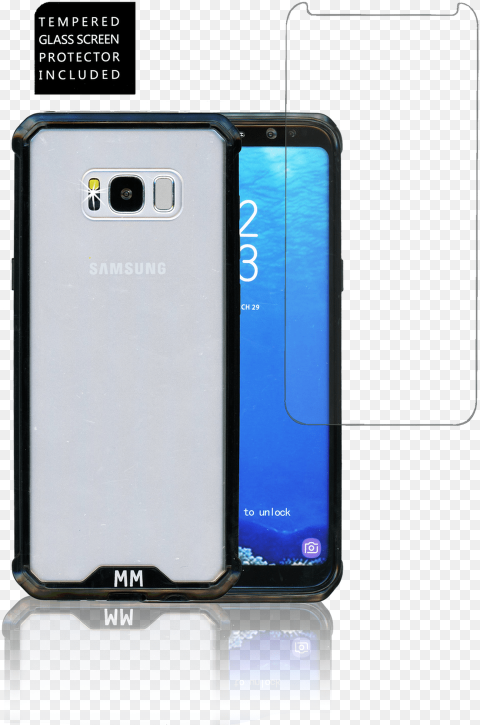 Samsung Galaxy S8 Mm Opal Crystal Armor Blackcurved Tempered Glass Included, Electronics, Mobile Phone, Phone Png