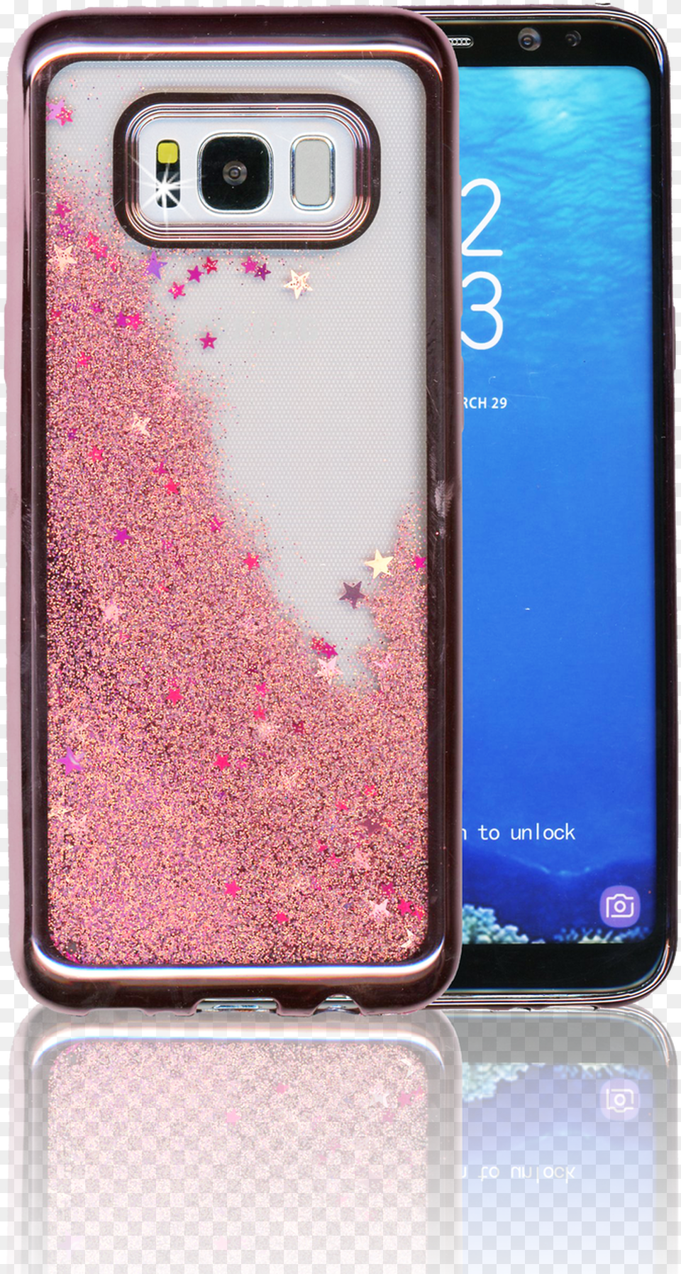 Samsung Galaxy S8 Plus Mm Electroplated Water Glitter Free Transparent Png