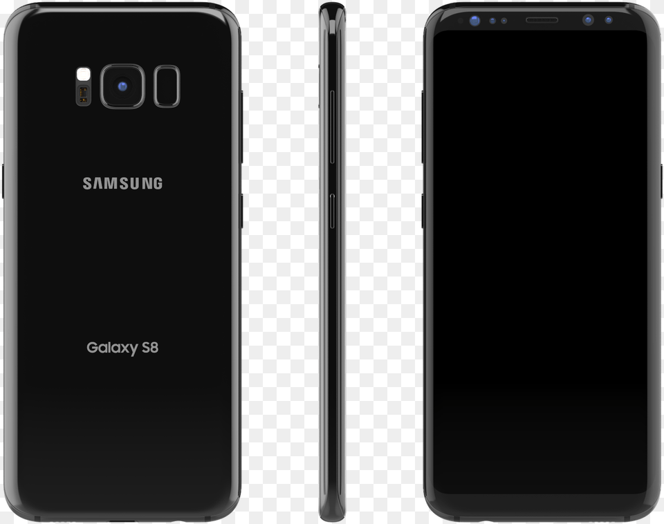 Samsung Galaxy S8 Skin Black Iphone, Electronics, Mobile Phone, Phone Free Png