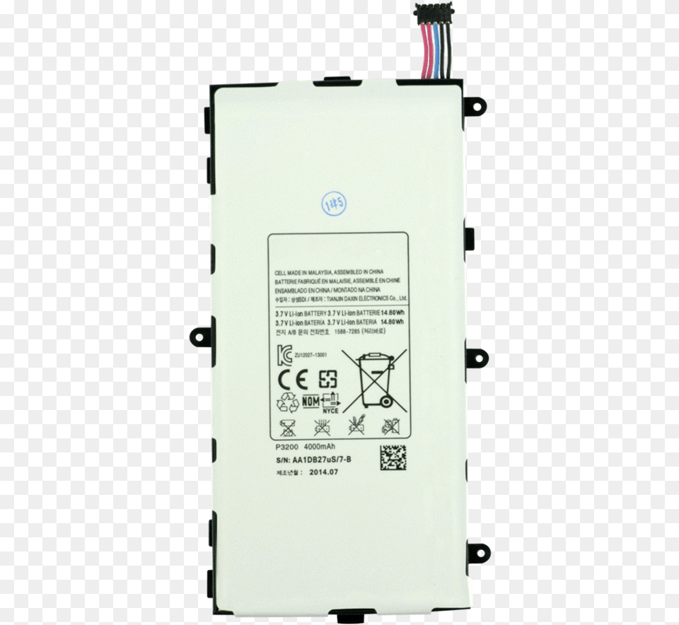 Samsung Galaxy Tab 3 7 Battery Tab 3 7incj, Qr Code, Appliance, Device, Electrical Device Free Png Download