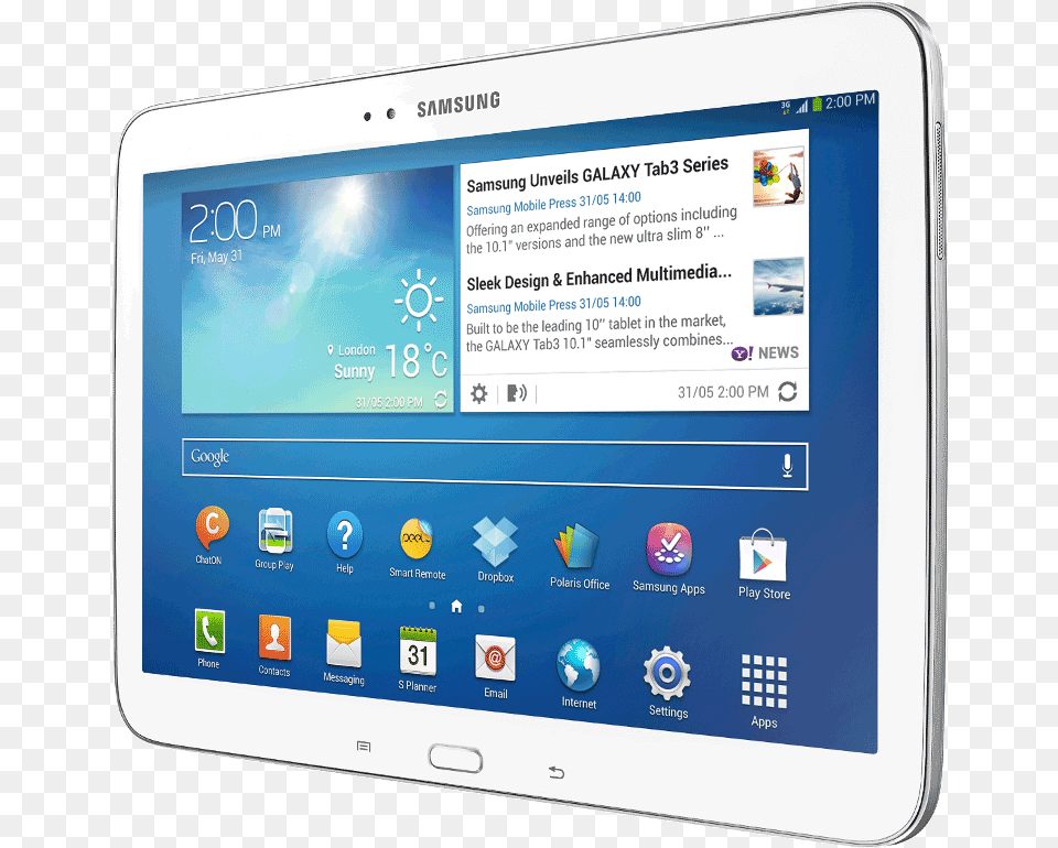 Samsung Galaxy Tab Samsung Galaxy Tab 3 P5210 Wifi White Tablet, Computer, Electronics, Tablet Computer, Pc Free Png Download