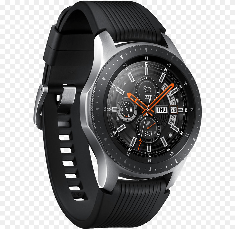 Samsung Galaxy Watch 46mm Silver Samsung Galaxy Watch 4g 46mm, Arm, Body Part, Person, Wristwatch Free Png Download