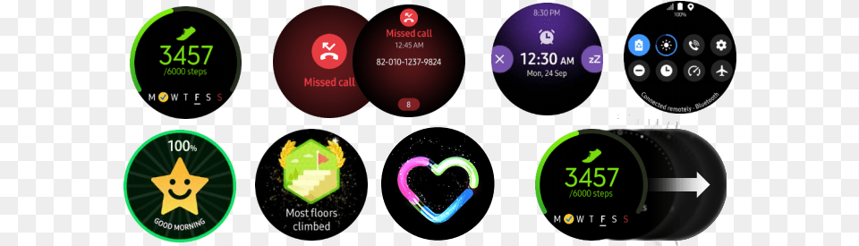 Samsung Galaxy Watch Active Leak Shows Off One Ui Galaxy Watch One Ui Free Transparent Png