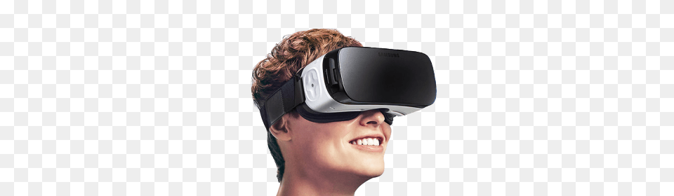 Samsung Gear Vr On User, Accessories, Goggles, Vr Headset, Photography Free Png Download