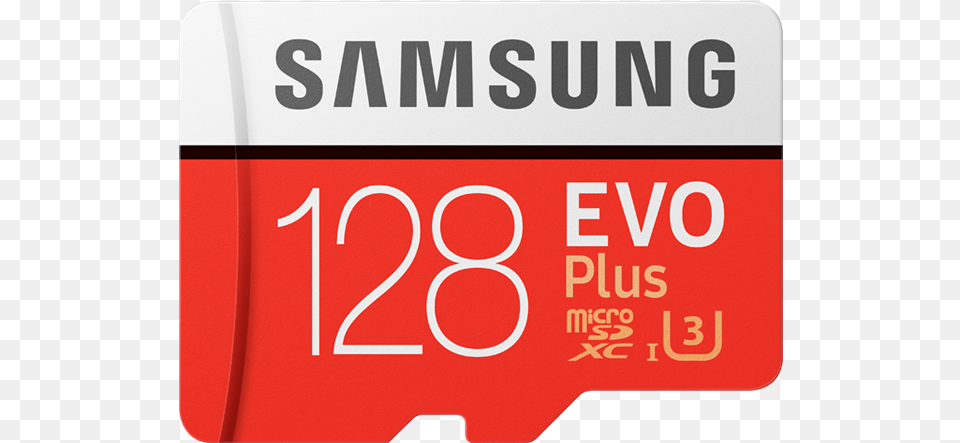 Samsung Memory Cards Samsung Evo Plus 128gb Micro Sdxc With Adapter, Text Free Png