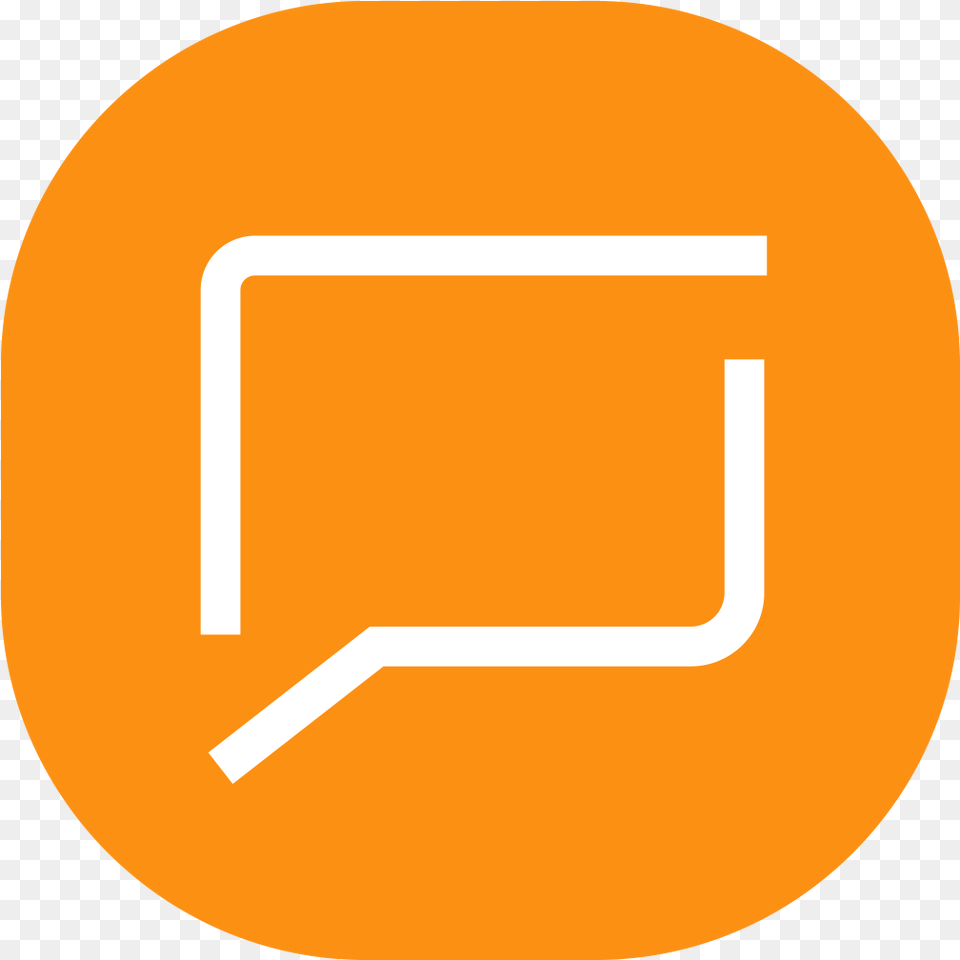 Samsung Message Icon Image Messaging Icon Organge, Sign, Symbol Free Png