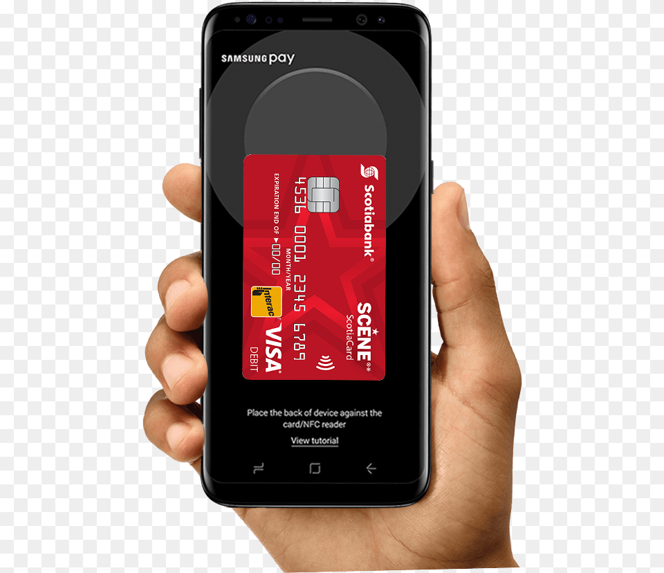 Samsung Pay Samsung Pay Scotiabank, Electronics, Mobile Phone, Phone, Credit Card Png Image