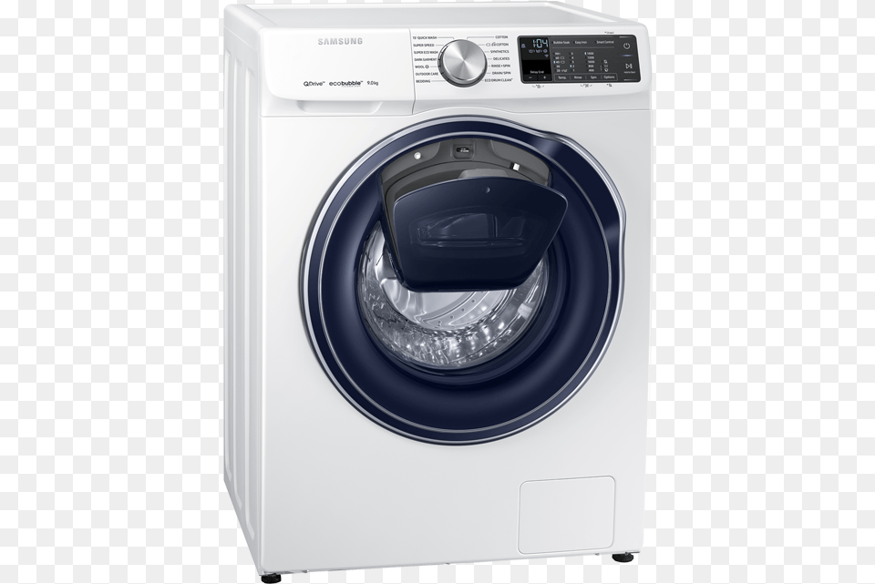 Samsung Quickdrive Ww90m645opm Wifi Connected 9kg Samsung Quickdrive 8 Kg, Appliance, Device, Electrical Device, Washer Free Transparent Png