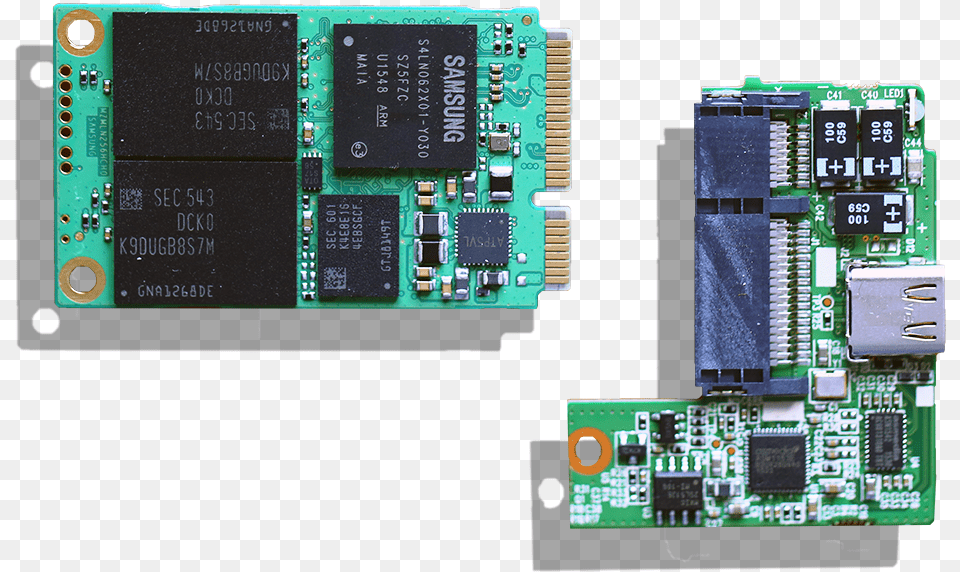 Samsung T3 2tb Portable Ssd And Pcb Microcontroller, Electronics, Hardware, Computer Hardware, Scoreboard Png