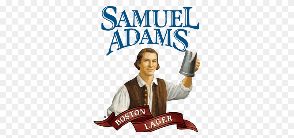 Samuel Adams Boston Lager Logo, Book, Publication, Adult, Male Free Png