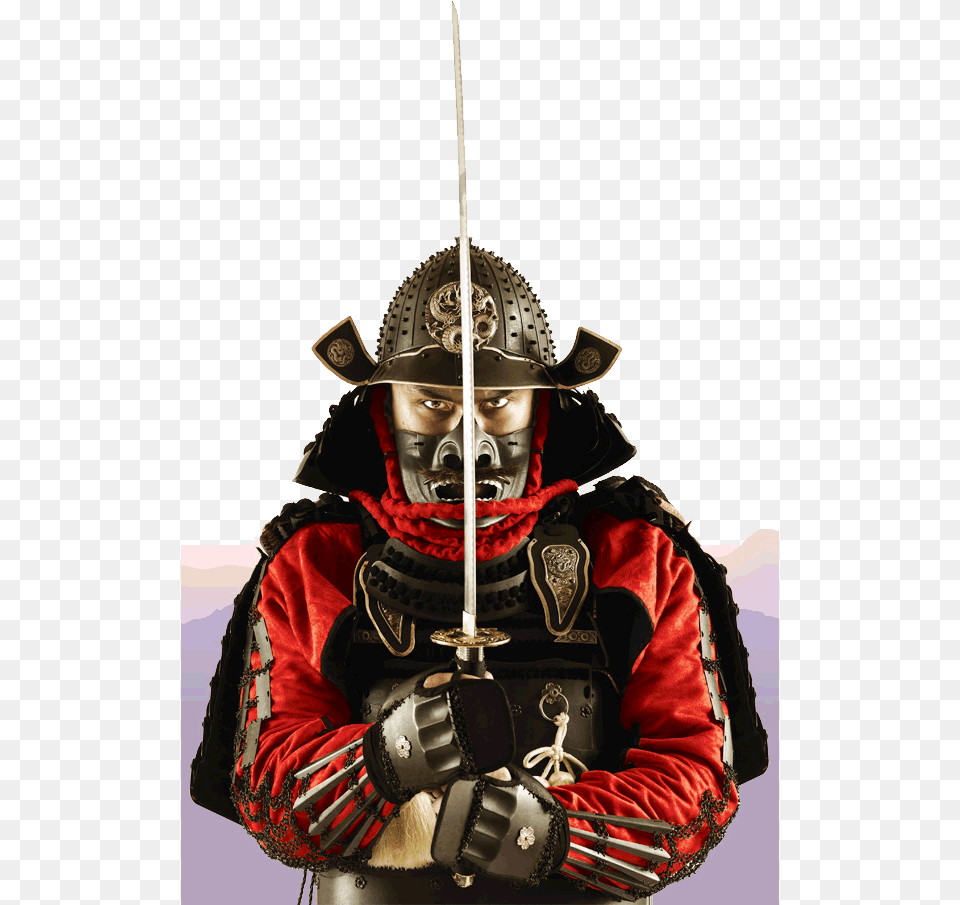 Samurai, Weapon, Sword, Person, Adult Png
