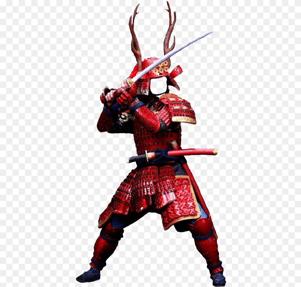 Samurai Armour Sword Katana Bushido Warrior Matialarts Action Figure, Person, Adult, Female, Woman Free Png