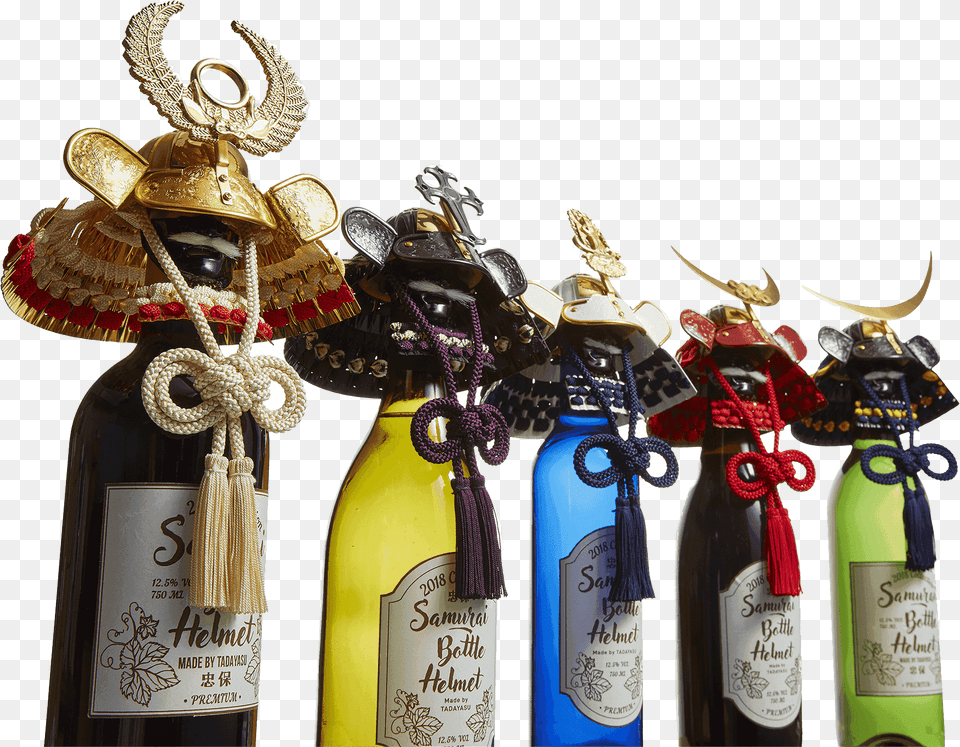 Samurai Bottle Helmet, Liquor, Alcohol, Beverage, Wine Bottle Png