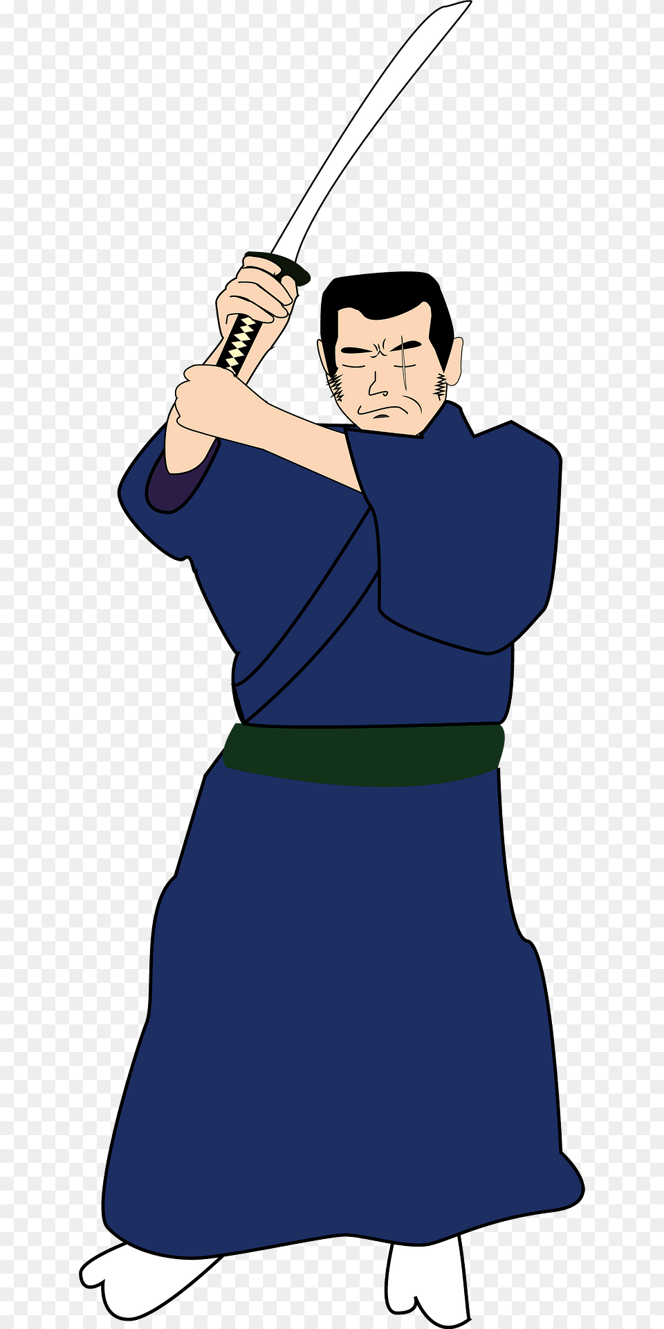 Samurai Clipart, Sword, Weapon, Adult, Female Png