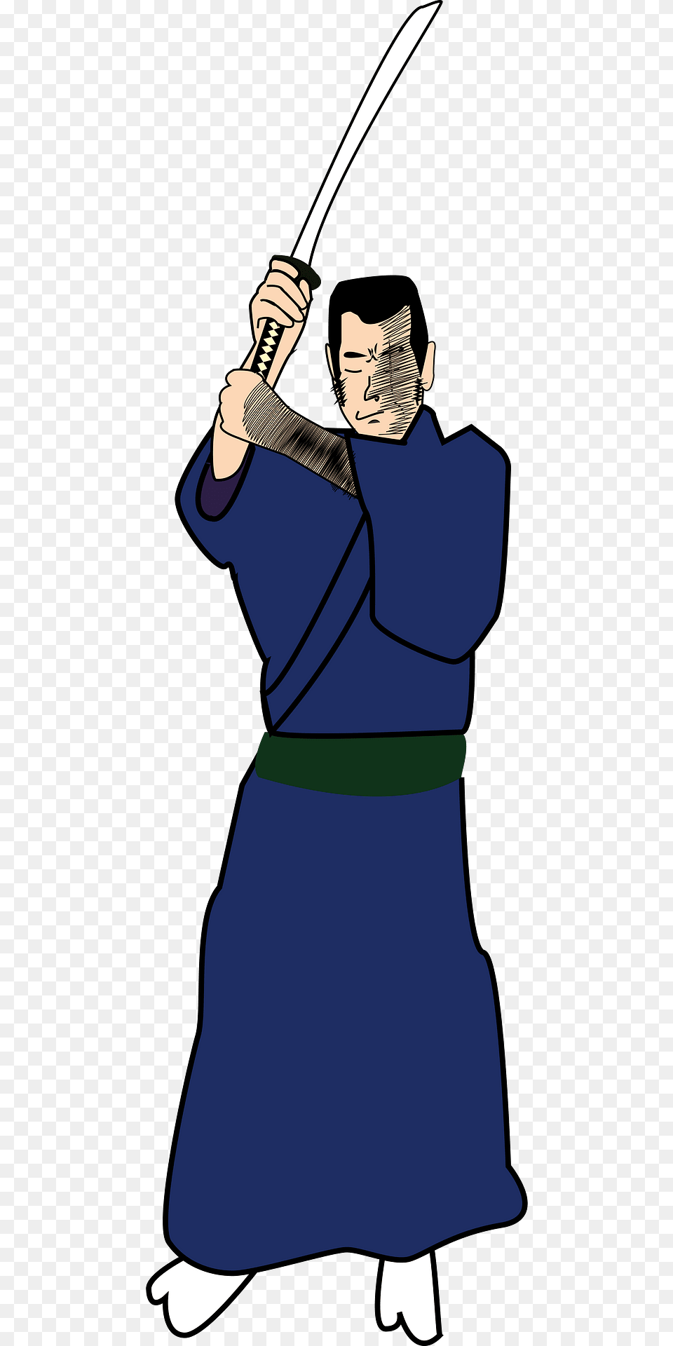 Samurai Clipart, Weapon, Sword, Adult, Person Png Image