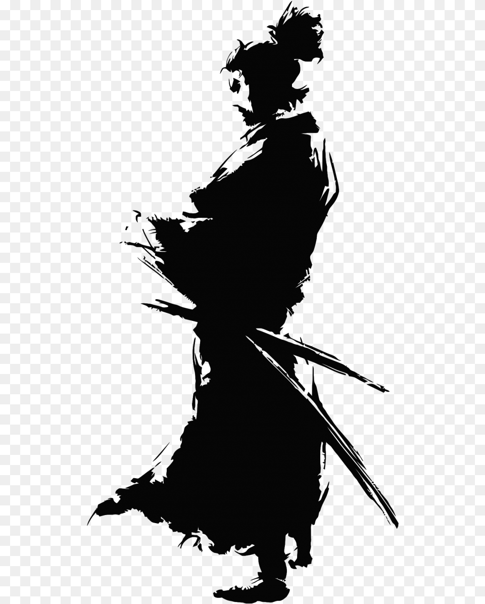 Samurai Clipart Samurai Armor Japanese Samurai, Silhouette, Person, Adult, Bride Png Image