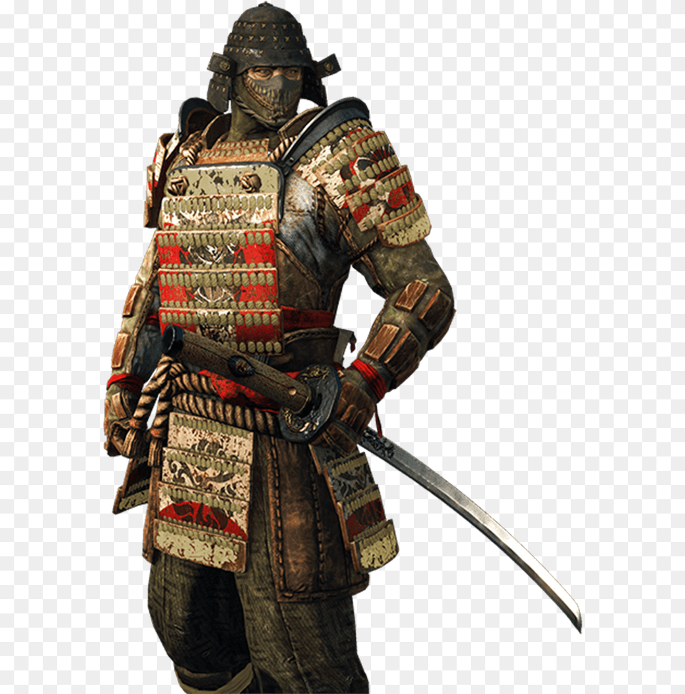 Samurai From For Honor, Person, Adult, Male, Man Png Image