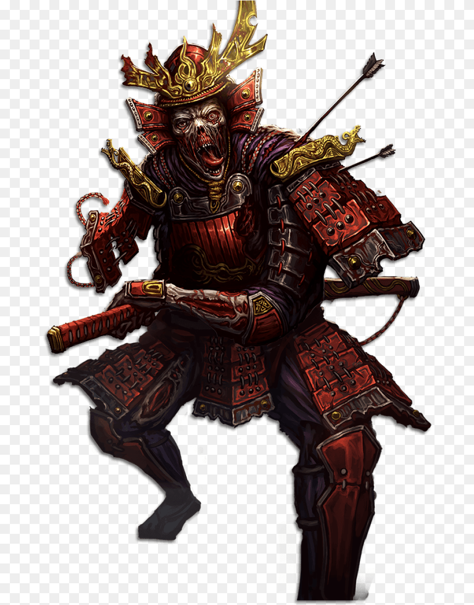 Samurai General Samurai Daimyo, Person, Adult, Female, Woman Free Png