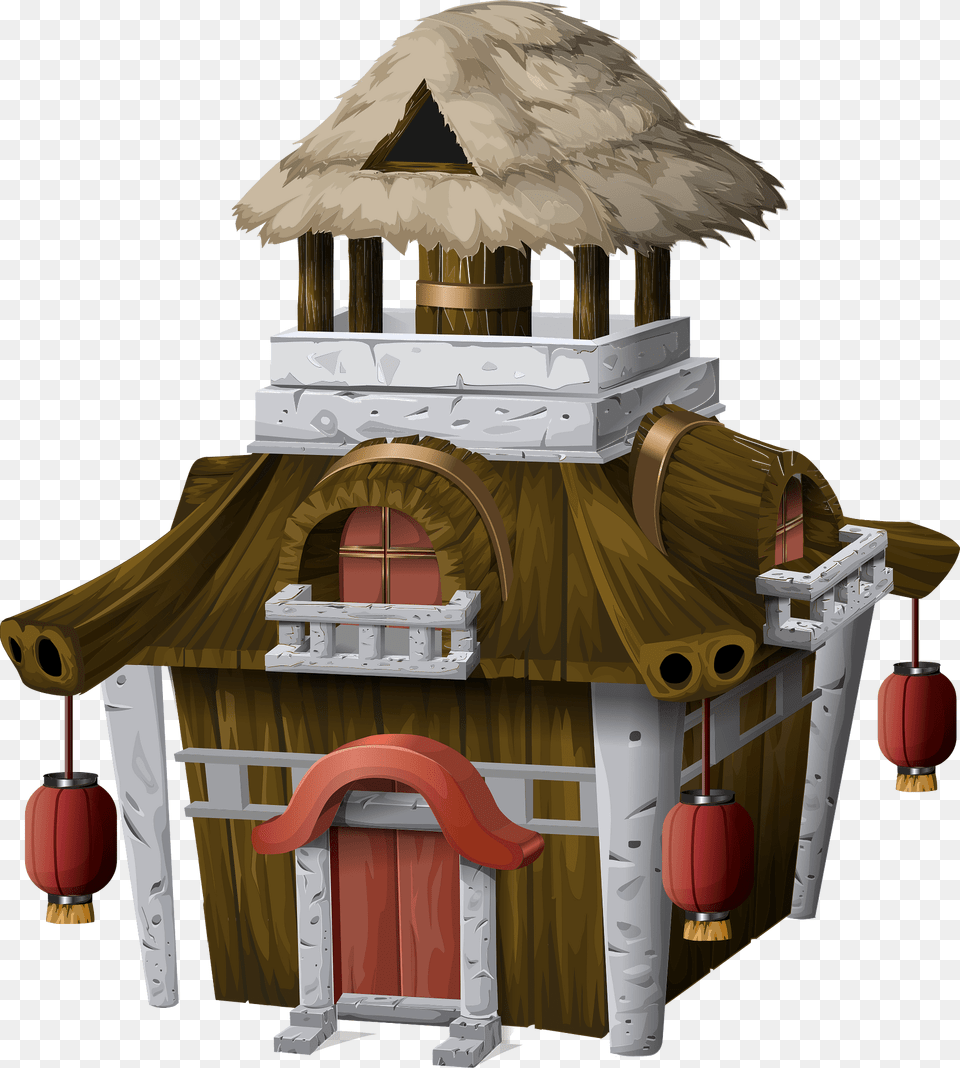 Samurai House Clipart, Architecture, Building, Countryside, Rural Png Image