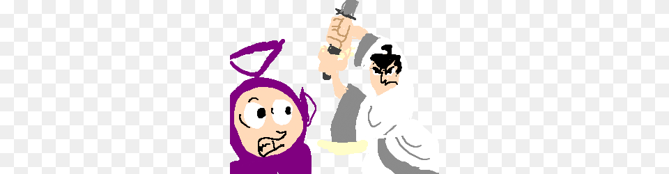 Samurai Jack Vs Tinky Winky Drawing, People, Person, Baby, Face Png
