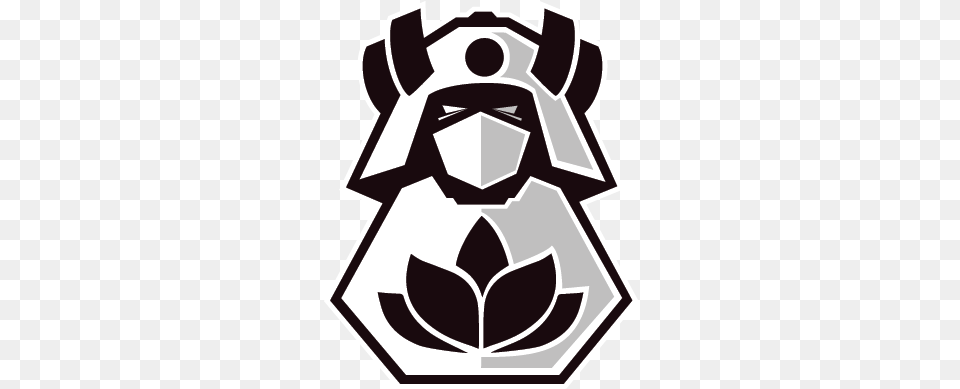 Samurai Logo 1 Image Samurai Logo, Stencil, Recycling Symbol, Symbol, Ammunition Free Png