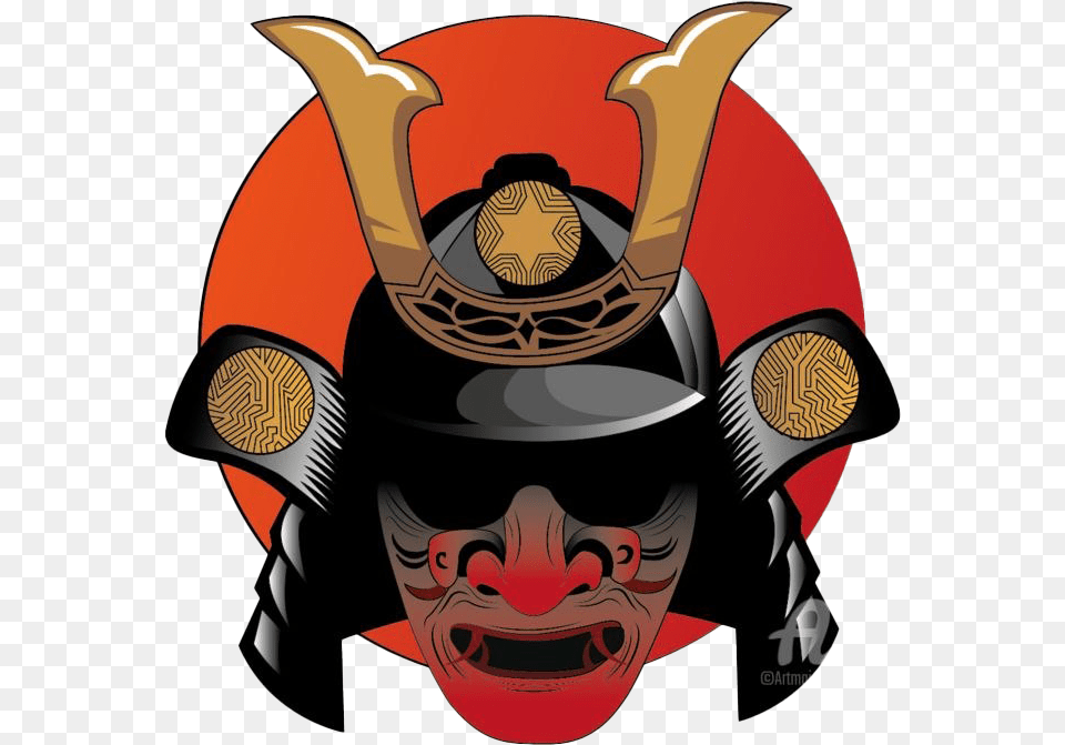 Samurai Logo Samurai Masked Logo, Person, Face, Head, Pottery Free Transparent Png