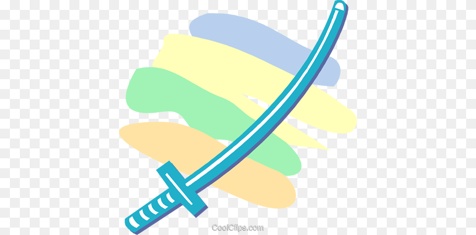 Samurai Sword Royalty Free Vector Clip Art Illustration, Weapon, Animal, Fish, Sea Life Png