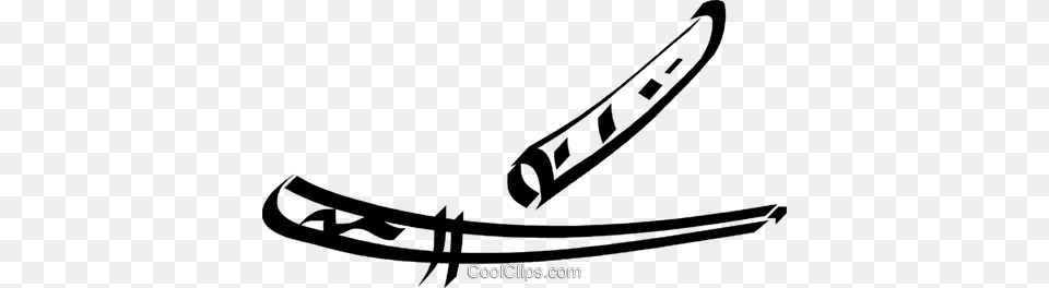 Samurai Sword Royalty Vector Clip Art Illustration, Weapon, Boat, Transportation, Vehicle Free Png Download