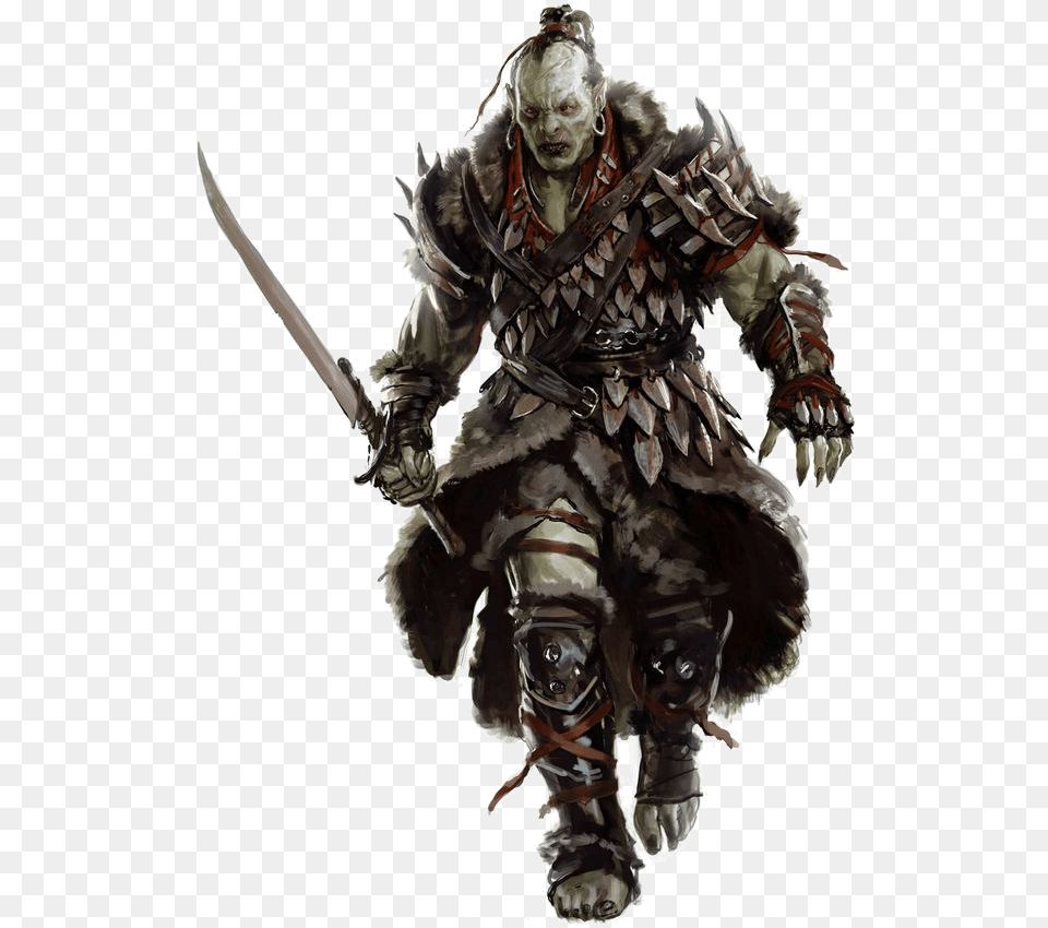 Samurai Transparent Orc Dnd Orc, Person, Adult, Male, Man Png Image