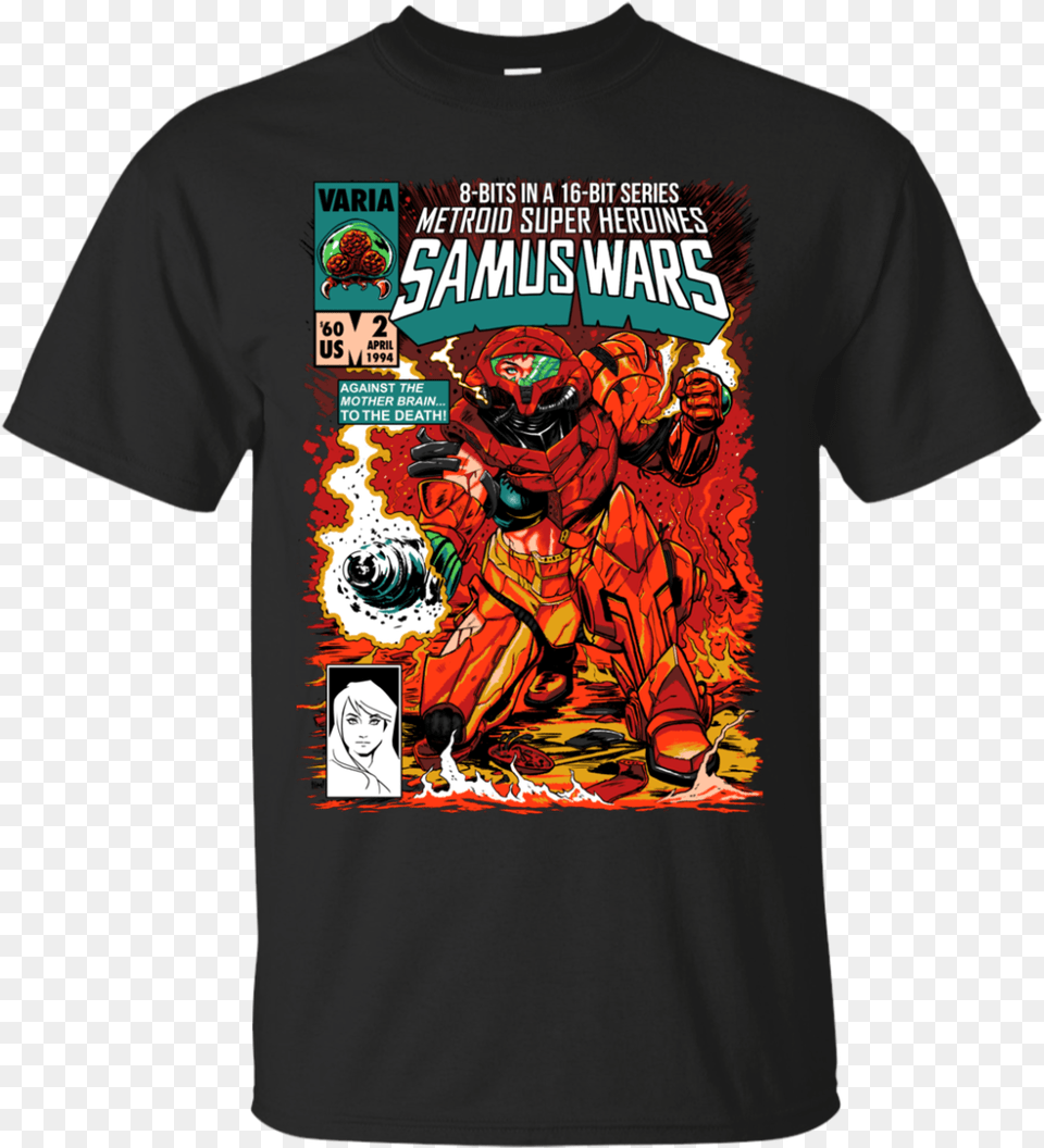 Samus Aran Samus Wars T Shirts Samus Wars, Book, Clothing, Comics, Publication Free Png Download