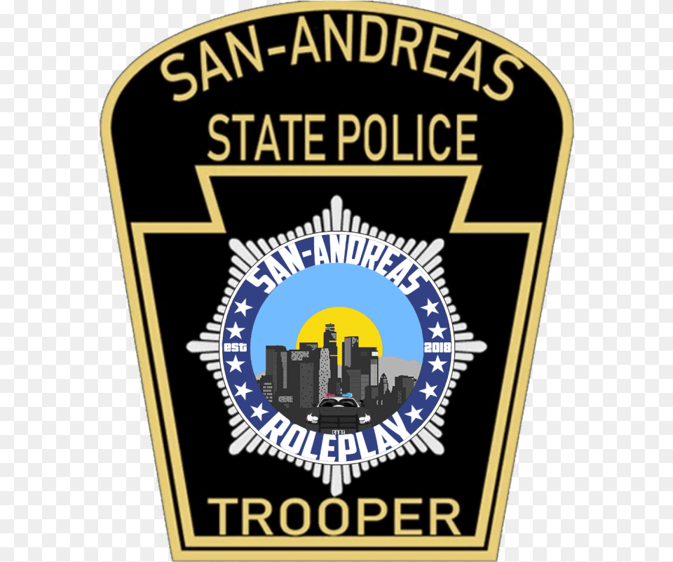 San Andreas State Police Gendarmerie Nationale, Badge, Logo, Symbol Png Image