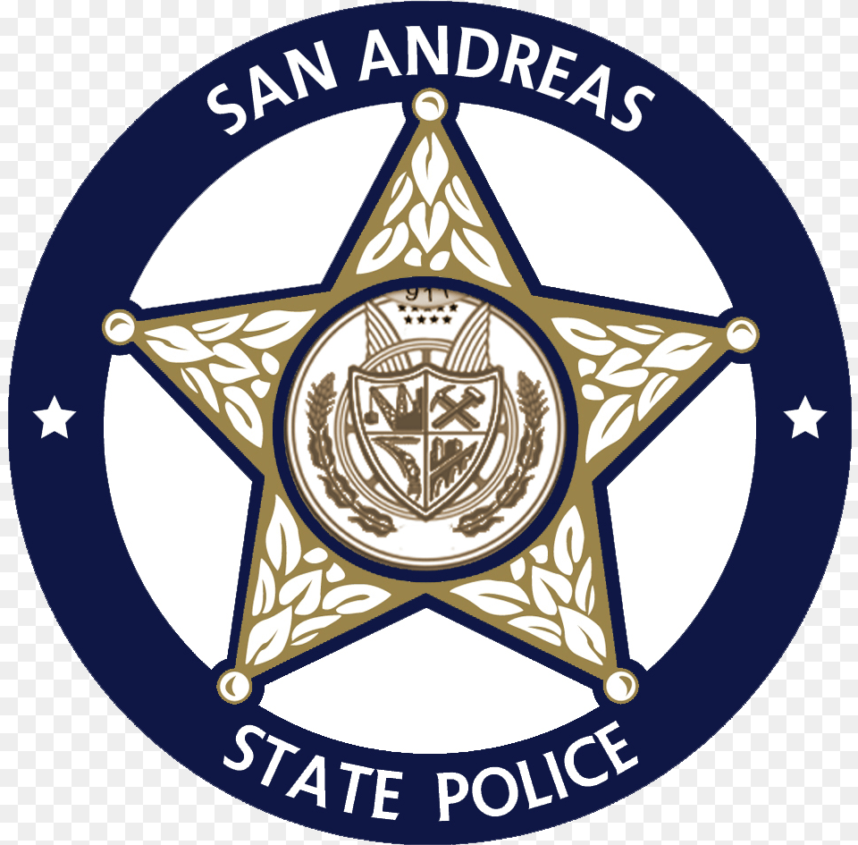 San Andreas State Police Ultimate Roleplay Wiki Fandom Broward County Sheriff39s Office, Badge, Logo, Symbol, Disk Free Png