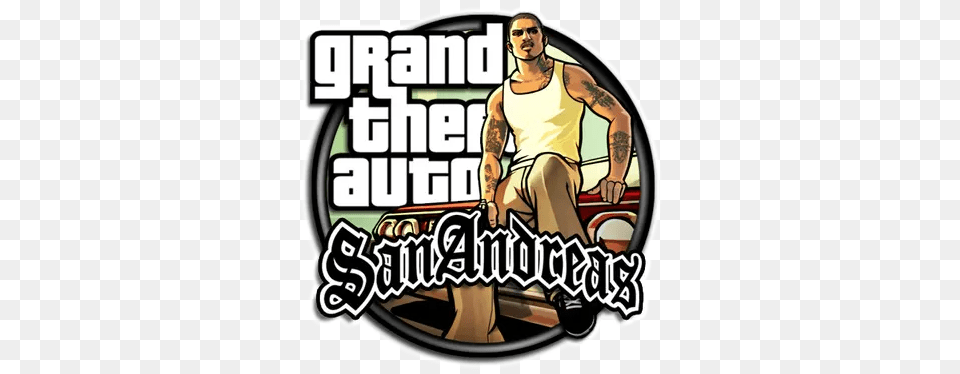 San Andreas Stickers For Whatsapp Apk Gta San Andreas Logo, Person, Skin, Tattoo, Clothing Free Png