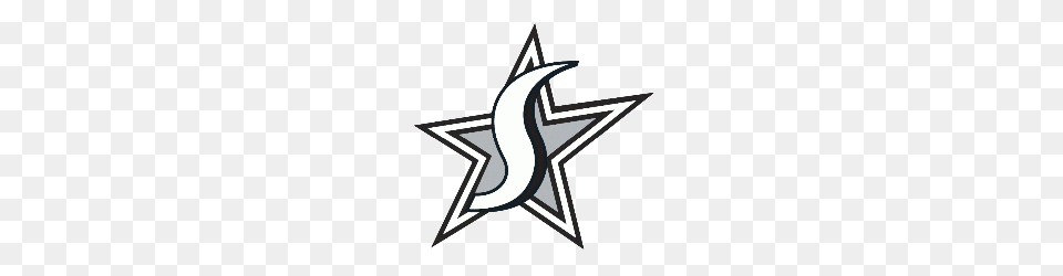 San Antonio Silver Stars Alternate Logo Sports Logo History, Star Symbol, Symbol, Cross Free Transparent Png