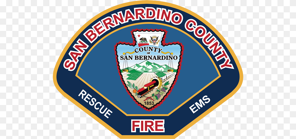 San Bernardino County Fire Department Logo, Badge, Symbol, Emblem Free Png Download