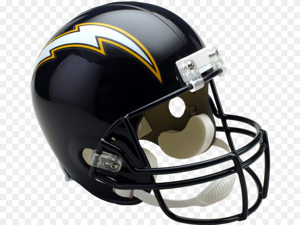 San Diego Chargers Vsr4 Replica Throwback Helmet Football Helmet, American Football, Football Helmet, Sport, Person Png