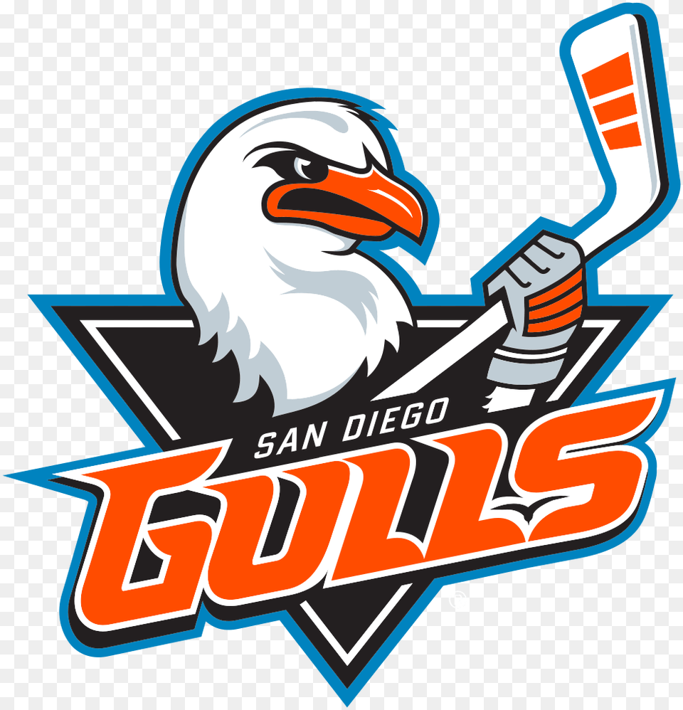 San Diego Gulls Logo, Animal, Beak, Bird, Face Free Png