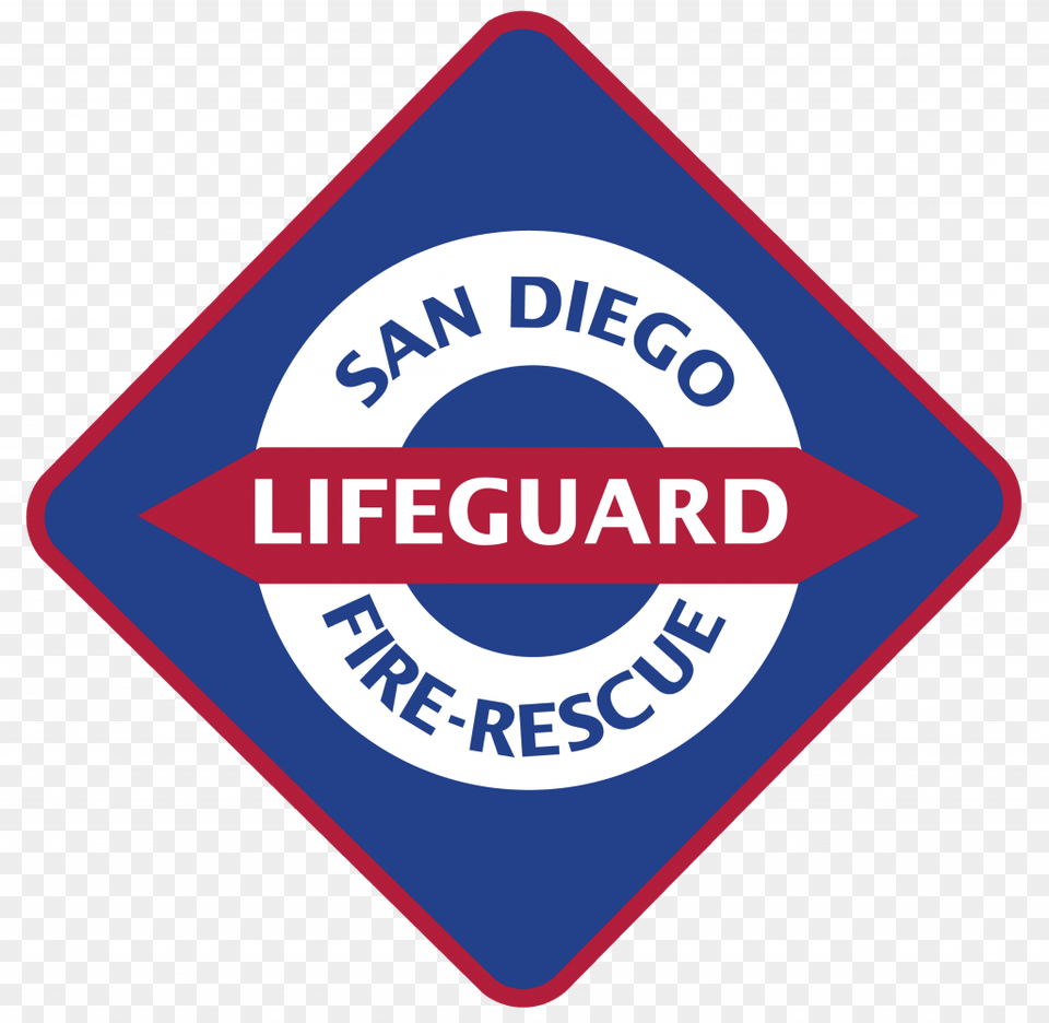San Diego Lifeguard Patch, Sign, Symbol, Road Sign, Logo Free Transparent Png