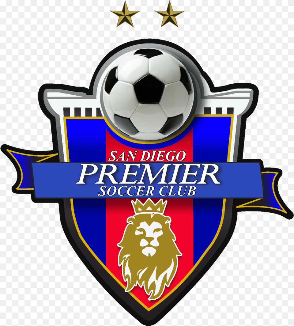 San Diego Premier Soccer Club, Badge, Logo, Symbol, Ball Free Png Download