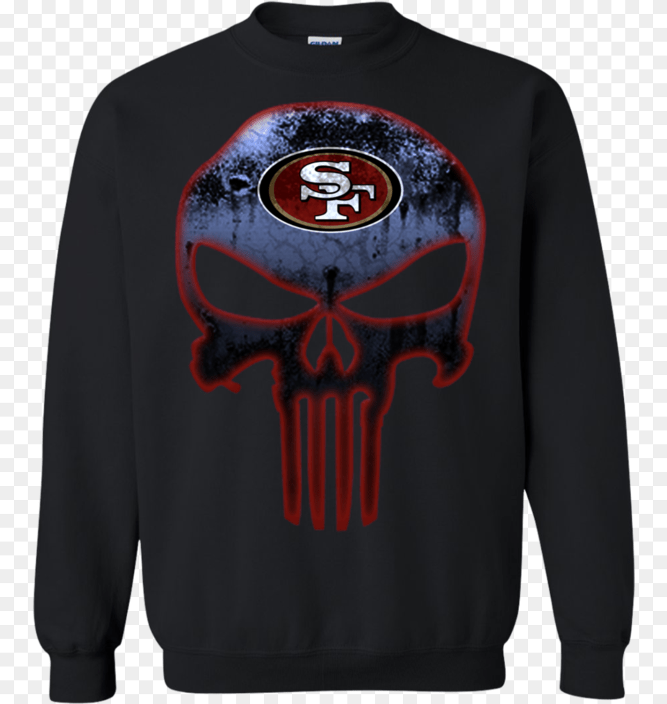 San Francisco 49ers Football The Punisher Skull Shirts San Francisco 49ers, Sweatshirt, Clothing, Hoodie, Knitwear Free Transparent Png