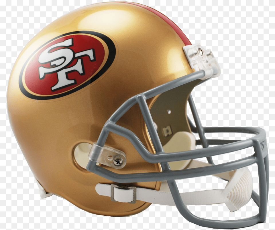 San Francisco 49ers Nfl Full Size Helmet Replica Dynasty 49ers Helmet, American Football, Football, Football Helmet, Sport Free Png Download