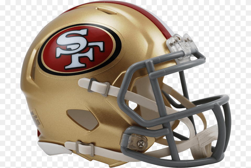 San Francisco 49ers Speed Mini Helmet 49ers Helmet, American Football, Football, Football Helmet, Sport Free Transparent Png