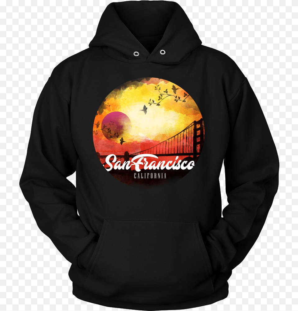 San Francisco California Horizon Sunset Skyline Ca Travis Scott Astroworld Hoodie, Clothing, Knitwear, Sweater, Sweatshirt Png Image