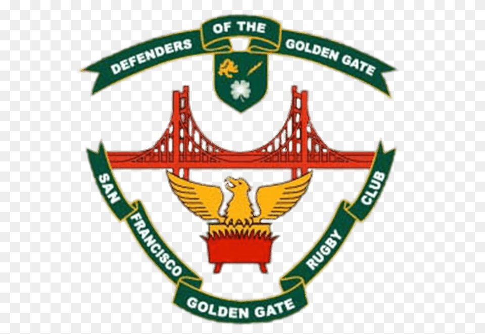 San Francisco Golden Gate Rugby Logo, Badge, Symbol, Emblem, Animal Png Image